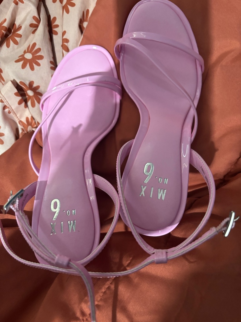 Mix No. 6 Lilac Strappy Ankle‑Tie Sandals